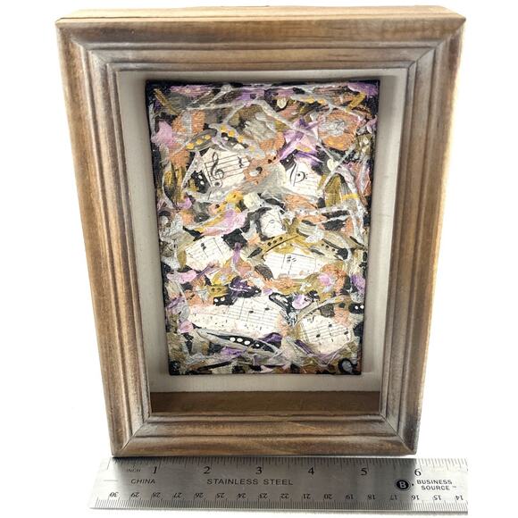 G. Rappaport W. Framed Mixed Media Art – “A Song in My Art” 2022 - Picture 3 of 6